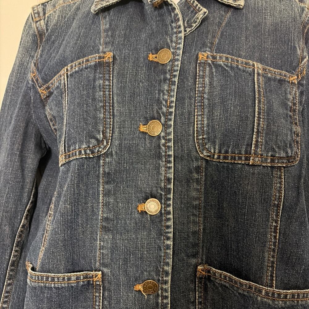 Vtg Ralph Lauren Jean Co Denim Chore Jacket Size P/l - Picture 4 of 10